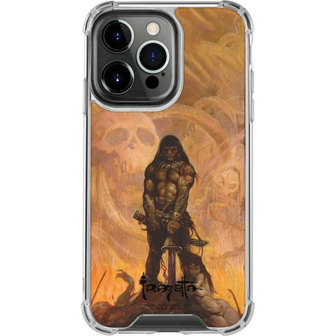 Barbarian by Frazetta iPhone 16 Pro Max Clear Case